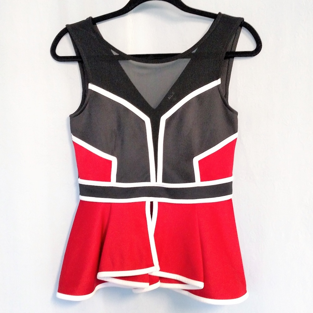 Alt. B Sleeveless Mesh Top Size L